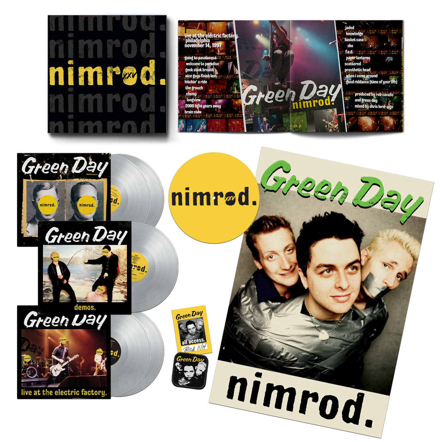 Nimrod XXV Limited Silver Vinyl 5LP | Green Day Official Store